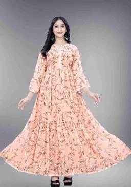 fcity.in Stylish Women Gown Gavun Dress For Women Under 500 Classic Fabulous